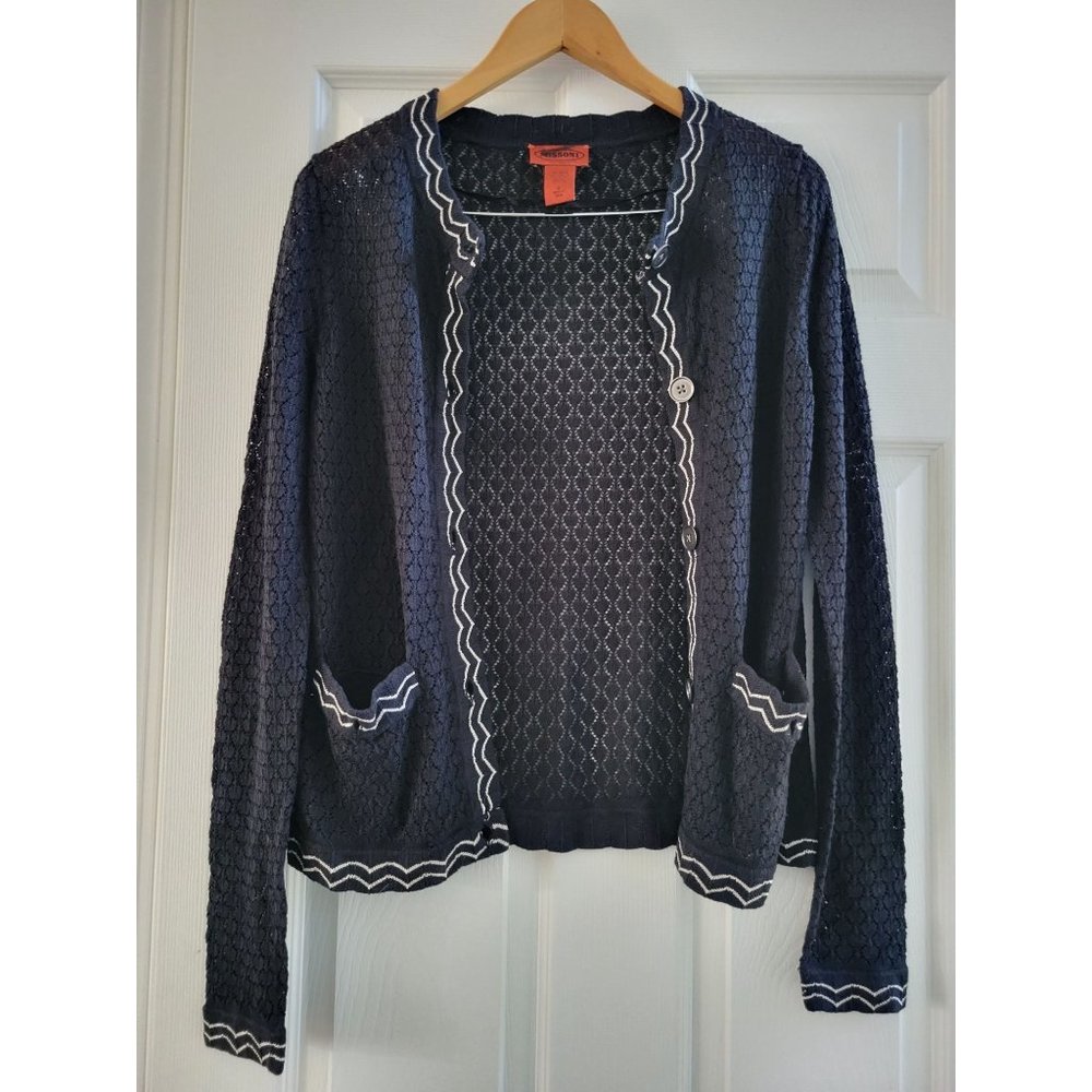 Missoni for Target women Black knit cardigan size small